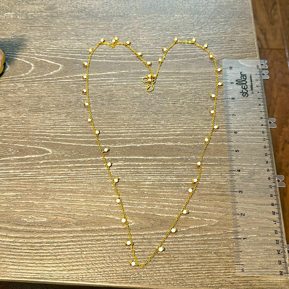 Calypso St Barths necklace with White Beads